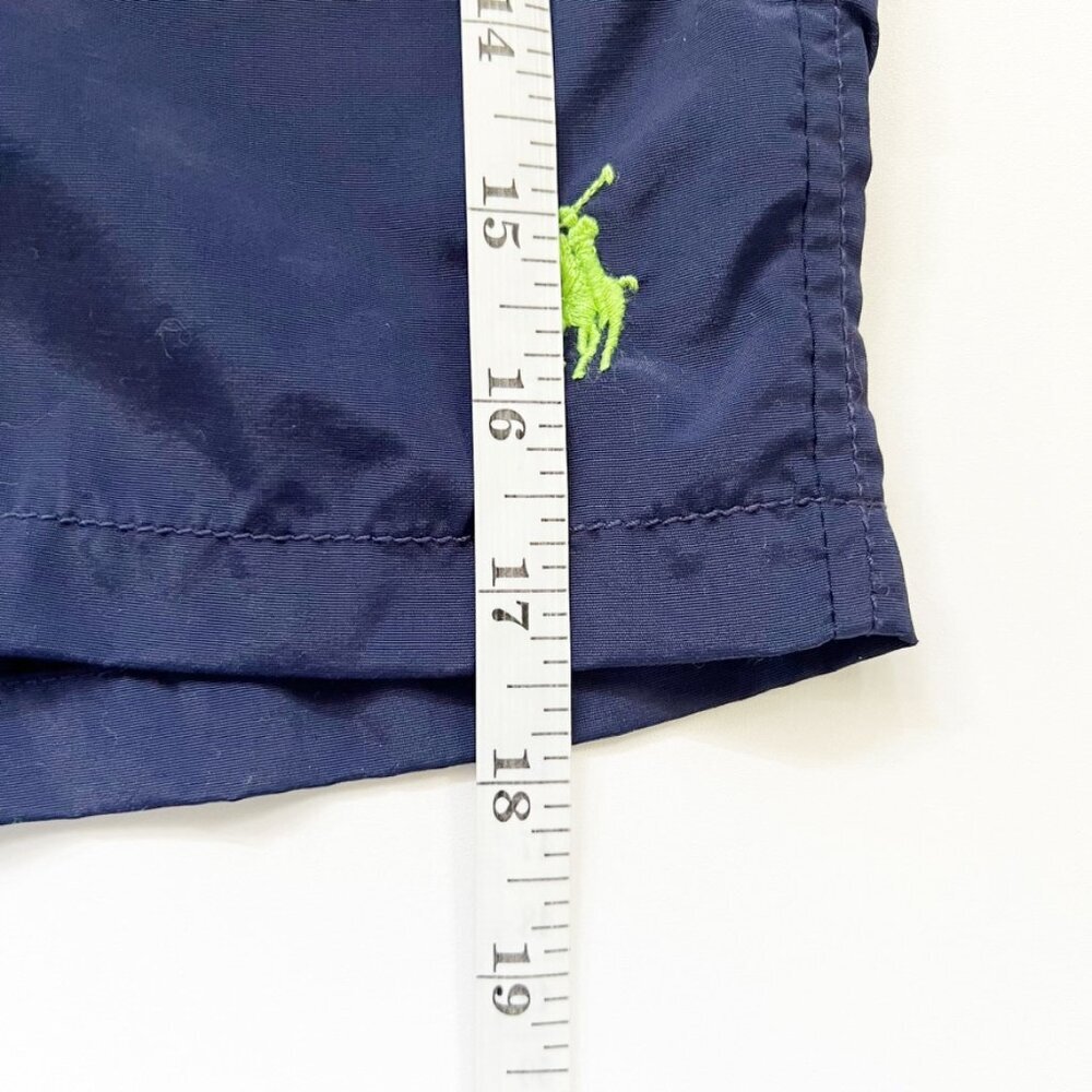 Polo Ralph Lauren Swim Trunks Mens Size XXL 5" Board Short Blue Nylon Mesh Lined - Picture 12 of 15
